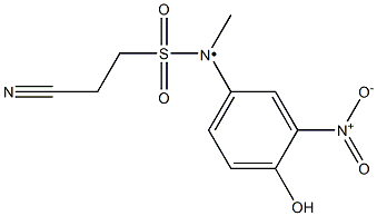 2-cyano-N-(4-hydroxy-3-nitrophenyl)-N-methylethane-1-sulfonamido Struktur