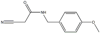 2-cyano-N-[(4-methoxyphenyl)methyl]acetamide Struktur