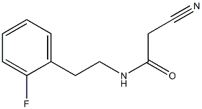 2-cyano-N-[2-(2-fluorophenyl)ethyl]acetamide Struktur