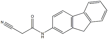 2-cyano-N-9H-fluoren-2-ylacetamide Struktur