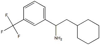 2-cyclohexyl-1-[3-(trifluoromethyl)phenyl]ethan-1-amine Struktur