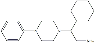 2-cyclohexyl-2-(4-phenylpiperazin-1-yl)ethan-1-amine Struktur