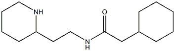 2-cyclohexyl-N-[2-(piperidin-2-yl)ethyl]acetamide Struktur