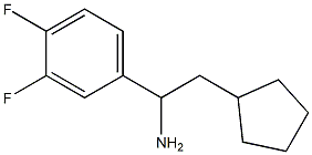 2-cyclopentyl-1-(3,4-difluorophenyl)ethan-1-amine Struktur