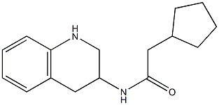 2-cyclopentyl-N-(1,2,3,4-tetrahydroquinolin-3-yl)acetamide Struktur