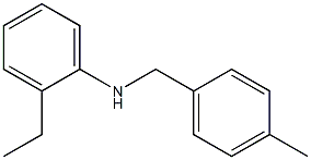 2-ethyl-N-[(4-methylphenyl)methyl]aniline Struktur