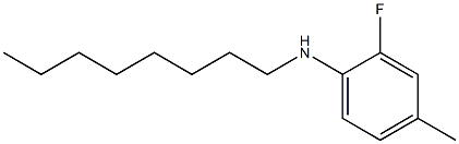 2-fluoro-4-methyl-N-octylaniline Struktur