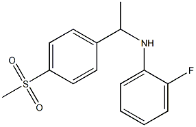 2-fluoro-N-[1-(4-methanesulfonylphenyl)ethyl]aniline Struktur