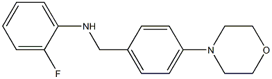 2-fluoro-N-{[4-(morpholin-4-yl)phenyl]methyl}aniline Struktur