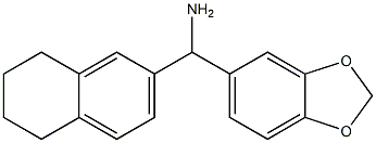 2H-1,3-benzodioxol-5-yl(5,6,7,8-tetrahydronaphthalen-2-yl)methanamine Struktur