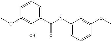 2-hydroxy-3-methoxy-N-(3-methoxyphenyl)benzamide Struktur