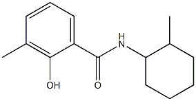 2-hydroxy-3-methyl-N-(2-methylcyclohexyl)benzamide Struktur