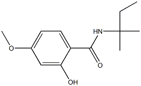 2-hydroxy-4-methoxy-N-(2-methylbutan-2-yl)benzamide Struktur