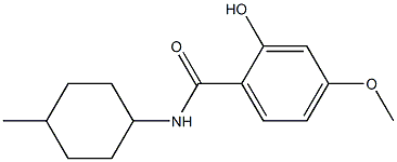 2-hydroxy-4-methoxy-N-(4-methylcyclohexyl)benzamide Struktur