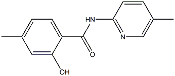 2-hydroxy-4-methyl-N-(5-methylpyridin-2-yl)benzamide Struktur