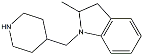 2-methyl-1-(piperidin-4-ylmethyl)indoline Struktur