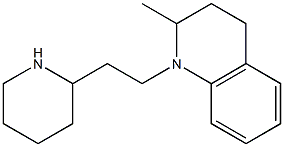 2-methyl-1-[2-(piperidin-2-yl)ethyl]-1,2,3,4-tetrahydroquinoline Struktur