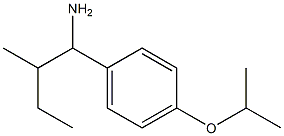 2-methyl-1-[4-(propan-2-yloxy)phenyl]butan-1-amine Struktur