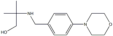 2-methyl-2-({[4-(morpholin-4-yl)phenyl]methyl}amino)propan-1-ol Struktur