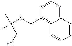 2-methyl-2-[(naphthalen-1-ylmethyl)amino]propan-1-ol Struktur