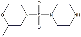 2-methyl-4-(piperazine-1-sulfonyl)morpholine Struktur