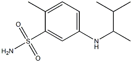 2-methyl-5-[(3-methylbutan-2-yl)amino]benzene-1-sulfonamide Struktur