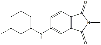 2-methyl-5-[(3-methylcyclohexyl)amino]-2,3-dihydro-1H-isoindole-1,3-dione Struktur