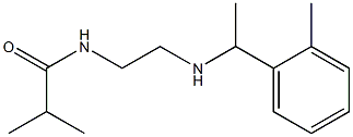 2-methyl-N-(2-{[1-(2-methylphenyl)ethyl]amino}ethyl)propanamide Struktur