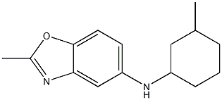 2-methyl-N-(3-methylcyclohexyl)-1,3-benzoxazol-5-amine Struktur