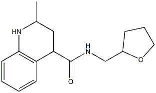 2-methyl-N-(tetrahydrofuran-2-ylmethyl)-1,2,3,4-tetrahydroquinoline-4-carboxamide Struktur