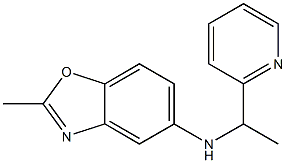 2-methyl-N-[1-(pyridin-2-yl)ethyl]-1,3-benzoxazol-5-amine Struktur