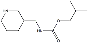 2-methylpropyl N-(piperidin-3-ylmethyl)carbamate Struktur