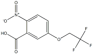 2-nitro-5-(2,2,2-trifluoroethoxy)benzoic acid Struktur