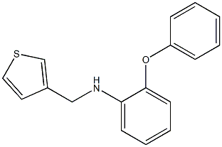 2-phenoxy-N-(thiophen-3-ylmethyl)aniline Struktur