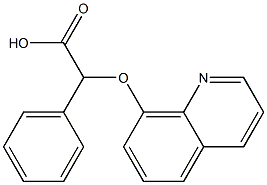 2-phenyl-2-(quinolin-8-yloxy)acetic acid Struktur