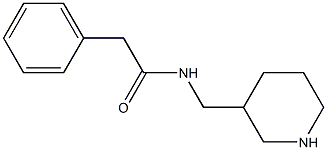 2-phenyl-N-(piperidin-3-ylmethyl)acetamide Struktur