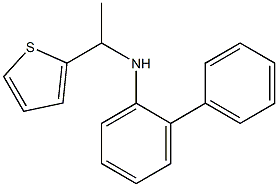 2-phenyl-N-[1-(thiophen-2-yl)ethyl]aniline Struktur