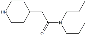 2-piperidin-4-yl-N,N-dipropylacetamide Struktur