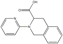 2-pyridin-2-yl-1,2,3,4-tetrahydroisoquinoline-3-carboxylic acid Struktur