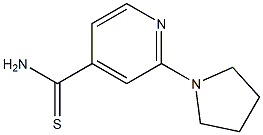 2-pyrrolidin-1-ylpyridine-4-carbothioamide Struktur