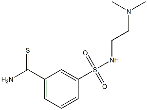 3-({[2-(dimethylamino)ethyl]amino}sulfonyl)benzenecarbothioamide Struktur