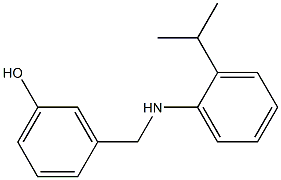 3-({[2-(propan-2-yl)phenyl]amino}methyl)phenol Struktur