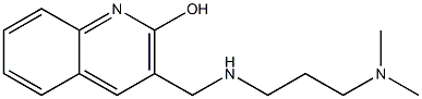 3-({[3-(dimethylamino)propyl]amino}methyl)quinolin-2-ol Struktur