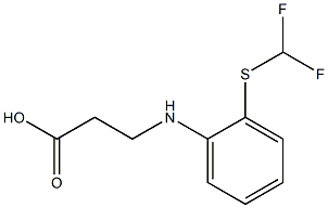 3-({2-[(difluoromethyl)sulfanyl]phenyl}amino)propanoic acid Struktur