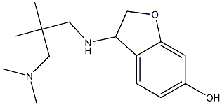 3-({2-[(dimethylamino)methyl]-2-methylpropyl}amino)-2,3-dihydro-1-benzofuran-6-ol Struktur