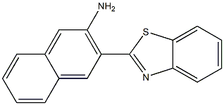 3-(1,3-benzothiazol-2-yl)naphthalen-2-amine Struktur