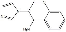 3-(1H-imidazol-1-yl)-3,4-dihydro-2H-1-benzopyran-4-amine Struktur