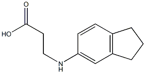 3-(2,3-dihydro-1H-inden-5-ylamino)propanoic acid Struktur