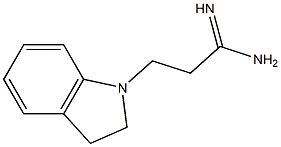 3-(2,3-dihydro-1H-indol-1-yl)propanimidamide Struktur