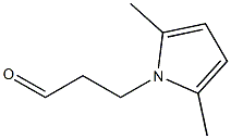 3-(2,5-dimethyl-1H-pyrrol-1-yl)propanal Struktur